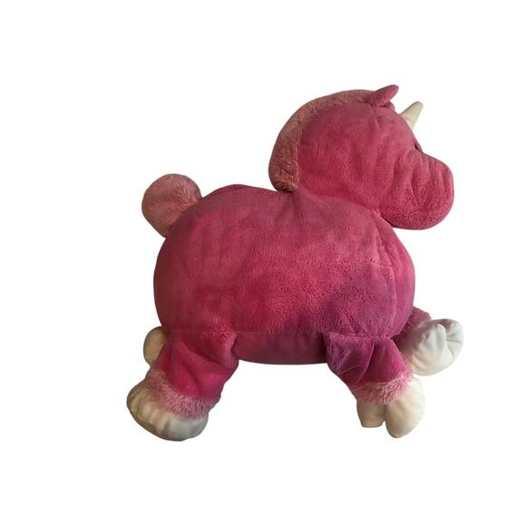 Unicorn Pink Large Plush Squishy Floppy Stuffed Toy 24" x 18" Animal Adventure - Picture 3 of 8